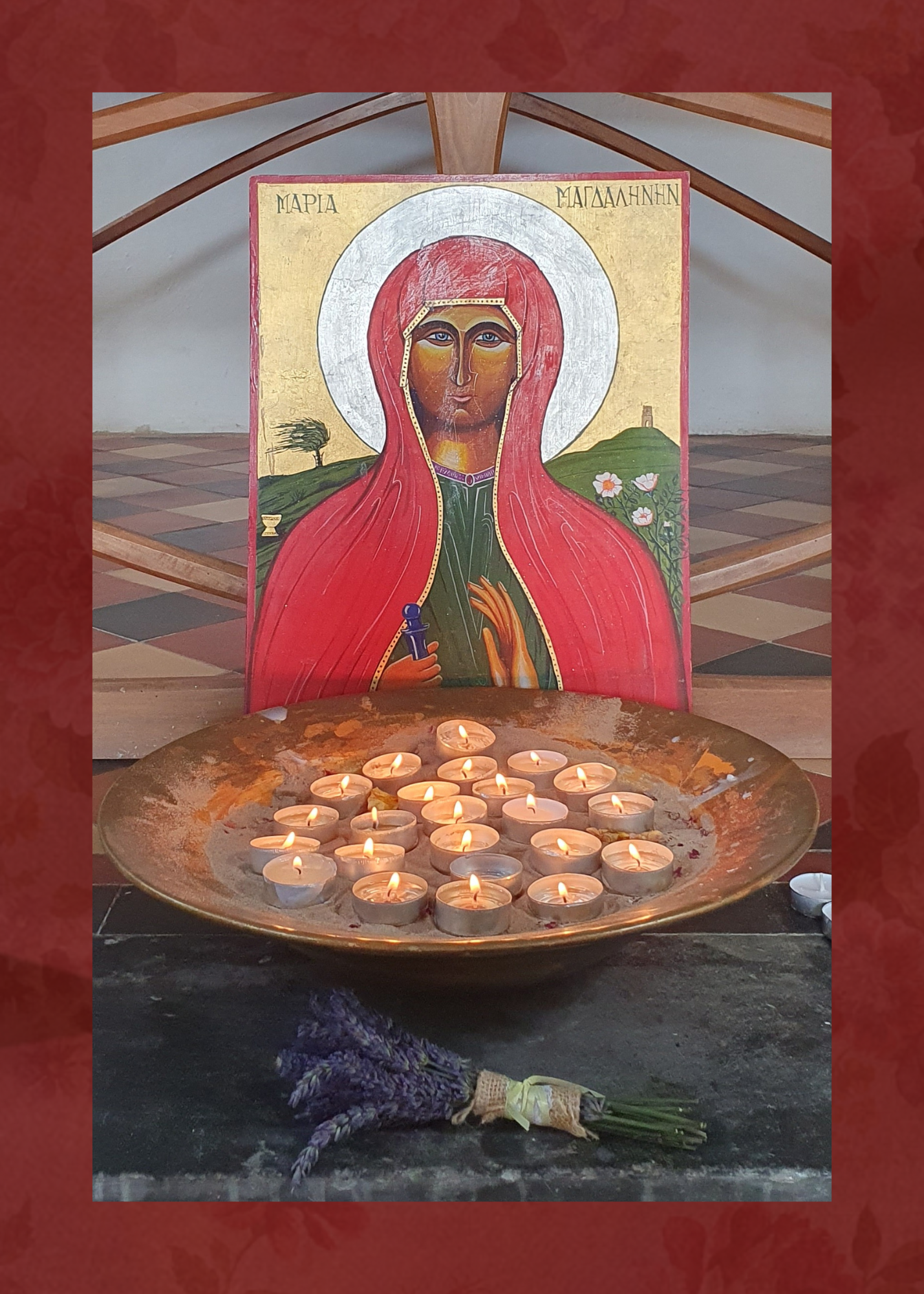 The Altar in the Magdalene Chapel in Glastonbury